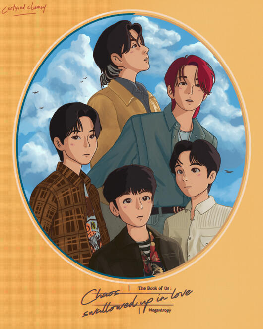 DAY6 in Studio Ghibli style